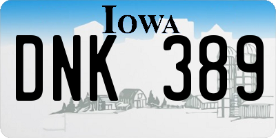 IA license plate DNK389