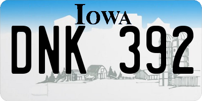 IA license plate DNK392