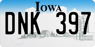 IA license plate DNK397