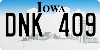 IA license plate DNK409