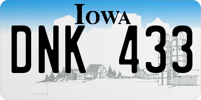 IA license plate DNK433