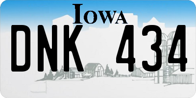 IA license plate DNK434