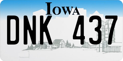 IA license plate DNK437