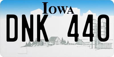 IA license plate DNK440