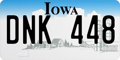 IA license plate DNK448