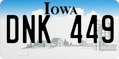 IA license plate DNK449
