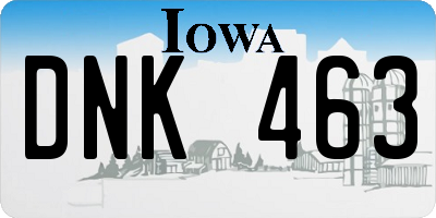 IA license plate DNK463