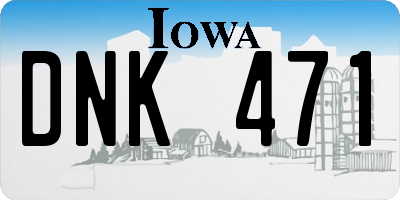 IA license plate DNK471