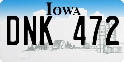 IA license plate DNK472