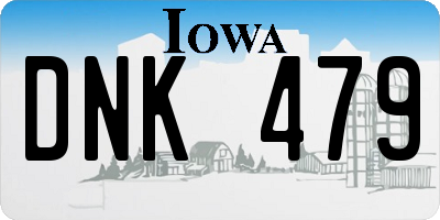 IA license plate DNK479