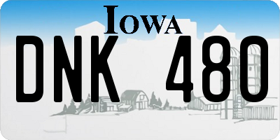 IA license plate DNK480