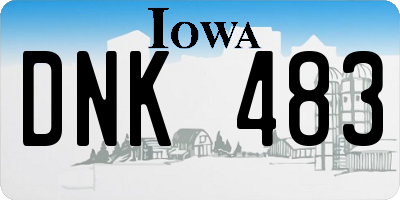 IA license plate DNK483
