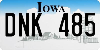 IA license plate DNK485