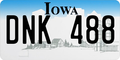IA license plate DNK488