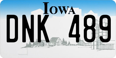 IA license plate DNK489