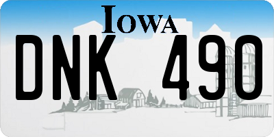 IA license plate DNK490