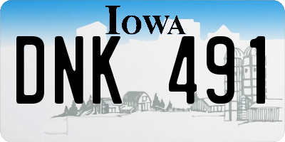 IA license plate DNK491