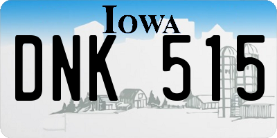 IA license plate DNK515