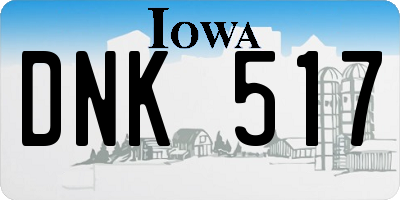 IA license plate DNK517