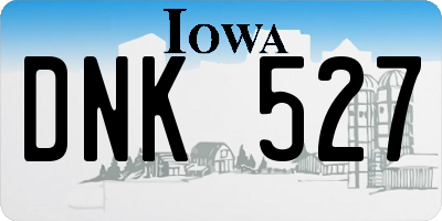 IA license plate DNK527