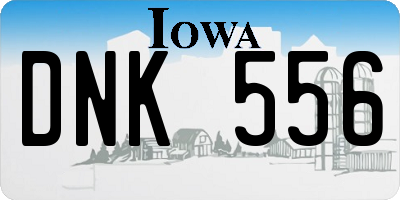 IA license plate DNK556