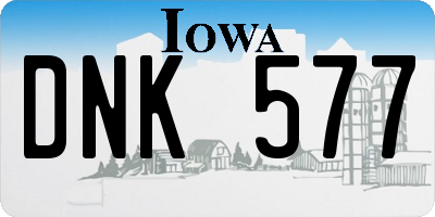 IA license plate DNK577