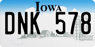 IA license plate DNK578