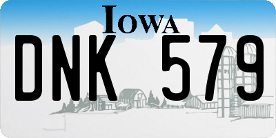 IA license plate DNK579