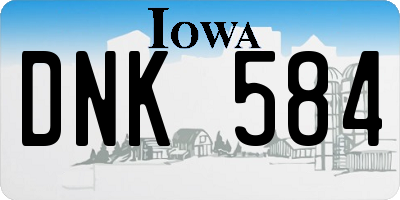 IA license plate DNK584