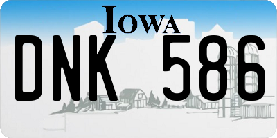 IA license plate DNK586