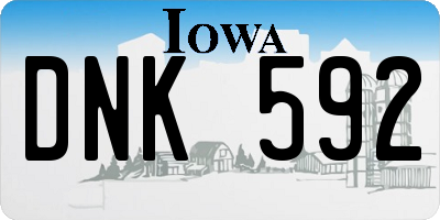IA license plate DNK592
