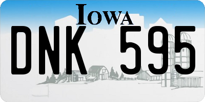 IA license plate DNK595