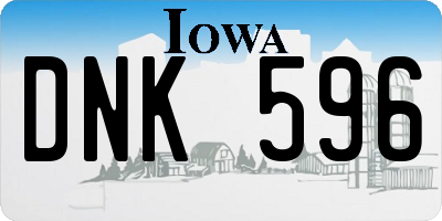 IA license plate DNK596