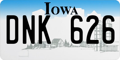 IA license plate DNK626
