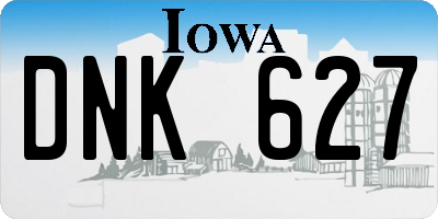 IA license plate DNK627