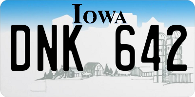 IA license plate DNK642