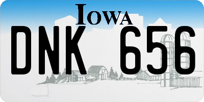 IA license plate DNK656