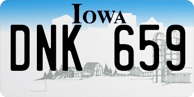 IA license plate DNK659