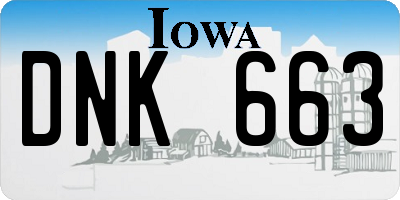 IA license plate DNK663