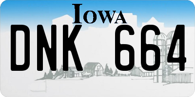 IA license plate DNK664