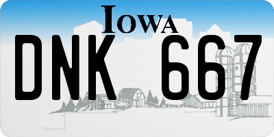IA license plate DNK667