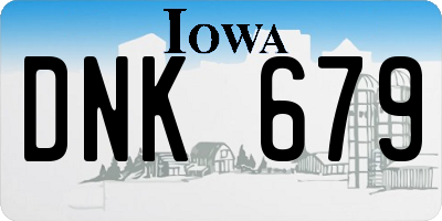 IA license plate DNK679