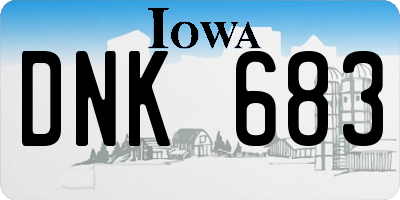IA license plate DNK683