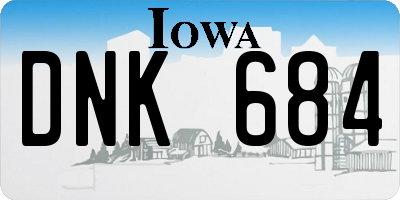 IA license plate DNK684