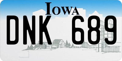 IA license plate DNK689