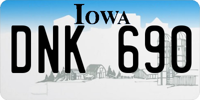 IA license plate DNK690