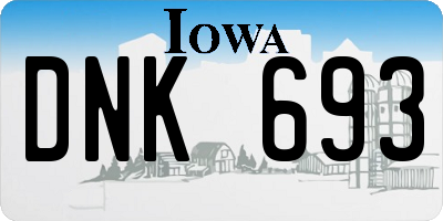 IA license plate DNK693