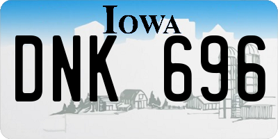 IA license plate DNK696