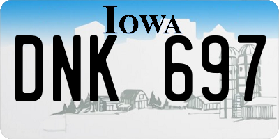 IA license plate DNK697