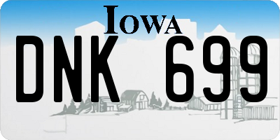 IA license plate DNK699